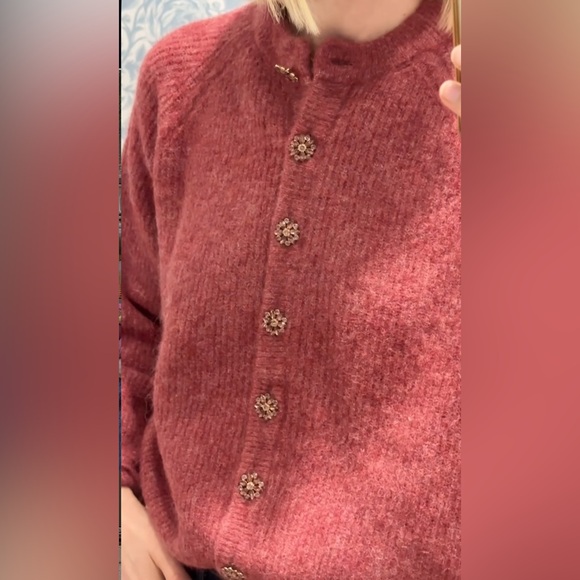 Sézane Othello in Rosewood Jewel Buttons (Size XXS) - Picture 4 of 15